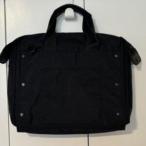 $345 Yohji Yamamoto Y-3 Black Nylon Briefcase/ Laptop Bag